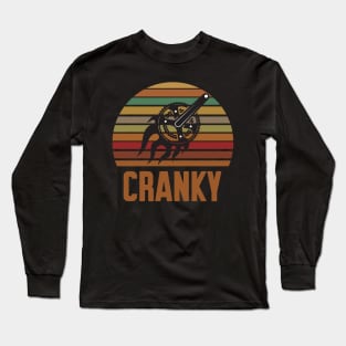 Bicycle Cranky Retro Vintage Long Sleeve T-Shirt